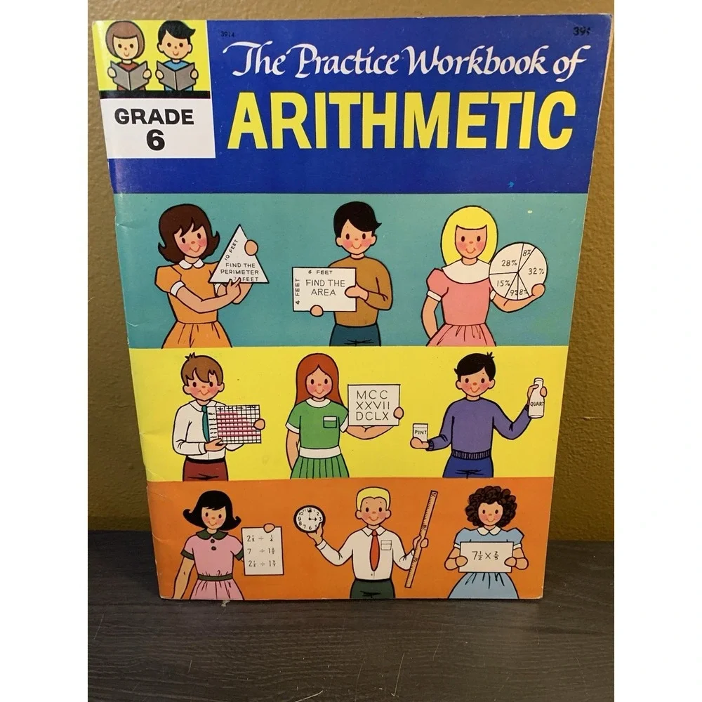 CLEAN NO WRITING 1972 The Practice Workbook of Arithmetic Grade 6 Treasure House
